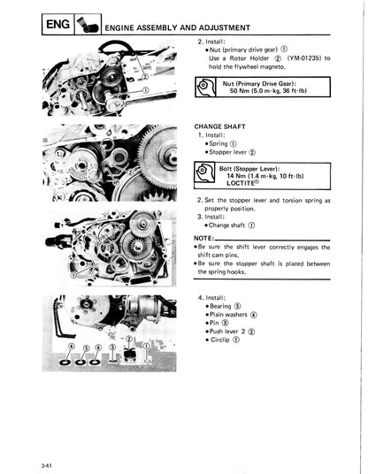 Yamaha YFM80 Moto-4 1985 service manual - page 82