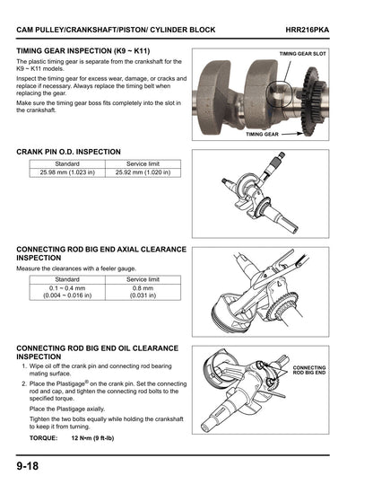 Honda HRR216 PKA service manual - page 87