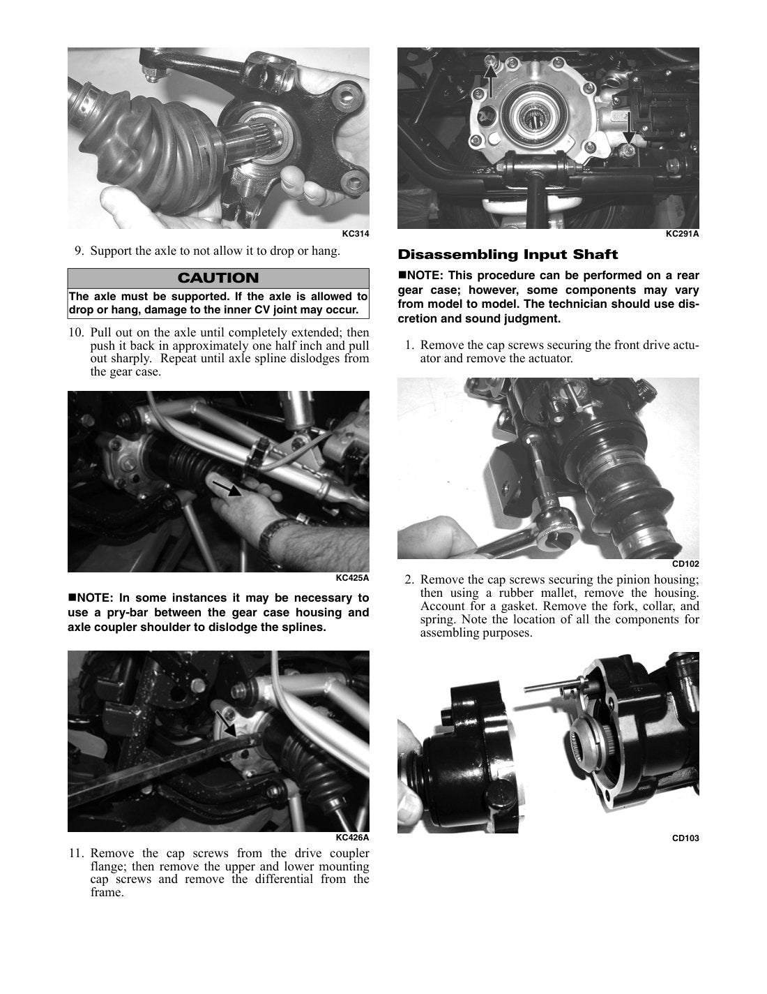 Arctic Cat 425 ATV Service Manual 2012 - page 91