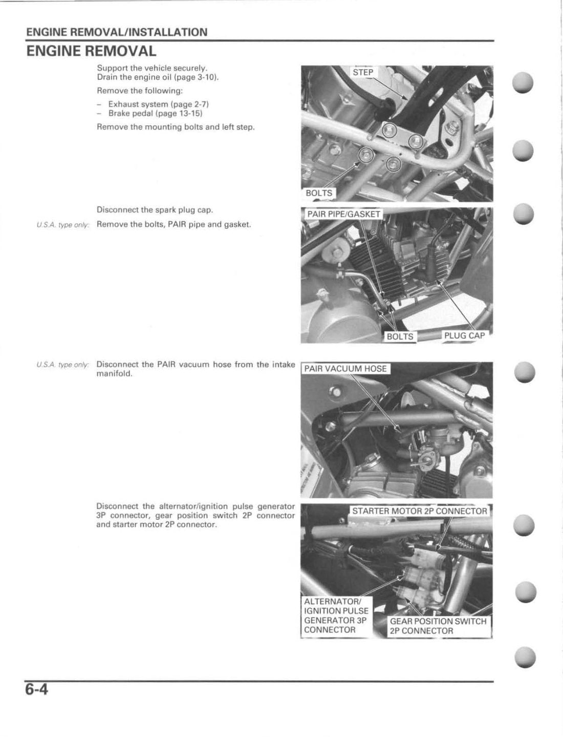 Honda TRX90 2006-2012 service manual - page 92