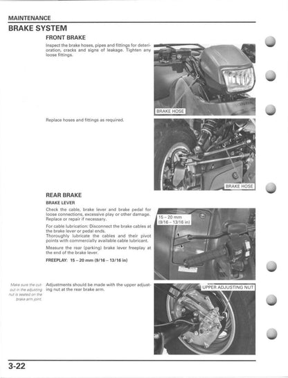Honda Rubicon 500 2005-2012 service manual - page 94