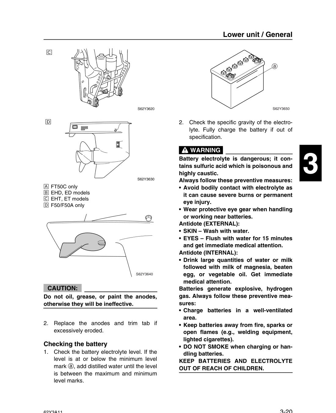 Yamaha F50A FT50B FT50C Outboard service manual - page 95