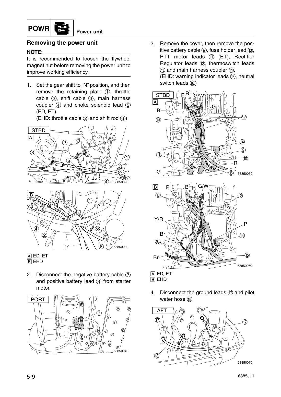 Yamaha 55D 75A 85A Outboard service manual - page 96