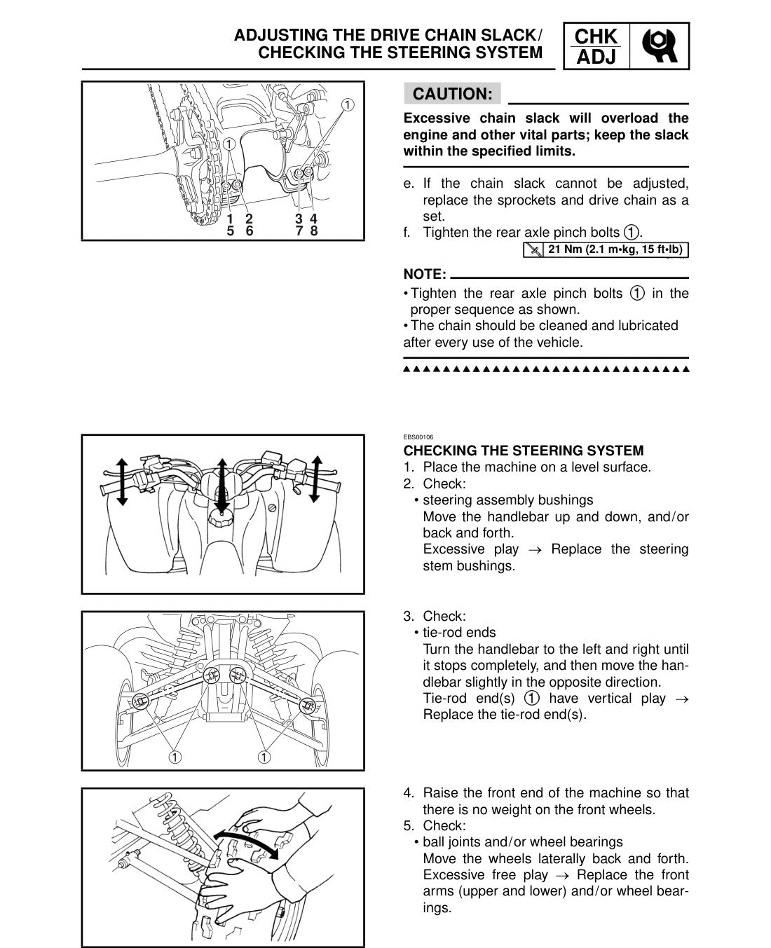 Yamaha Raptor 250 YFM250RX 2008 service manual - page 97