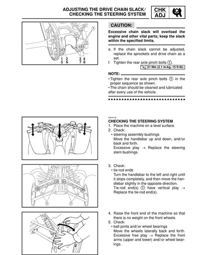 Yamaha Raptor 250 YFM250RX 2008 service manual - page 97
