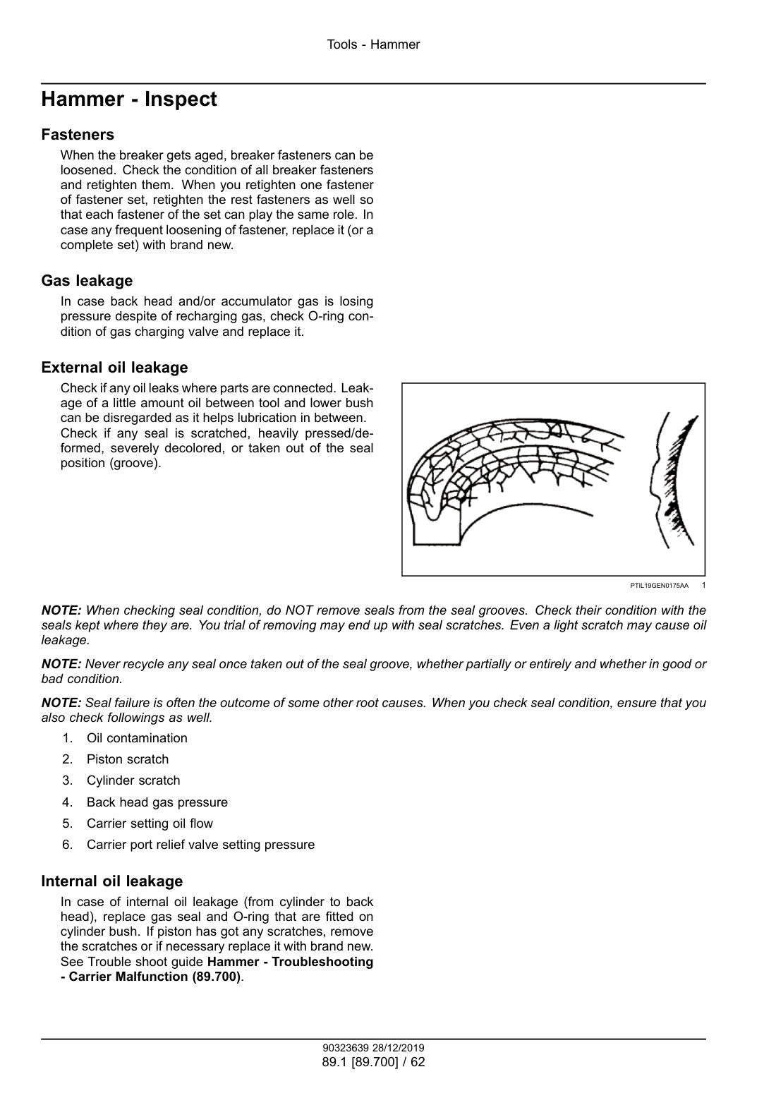 Case Hydraulic Breakers service manual - page 98