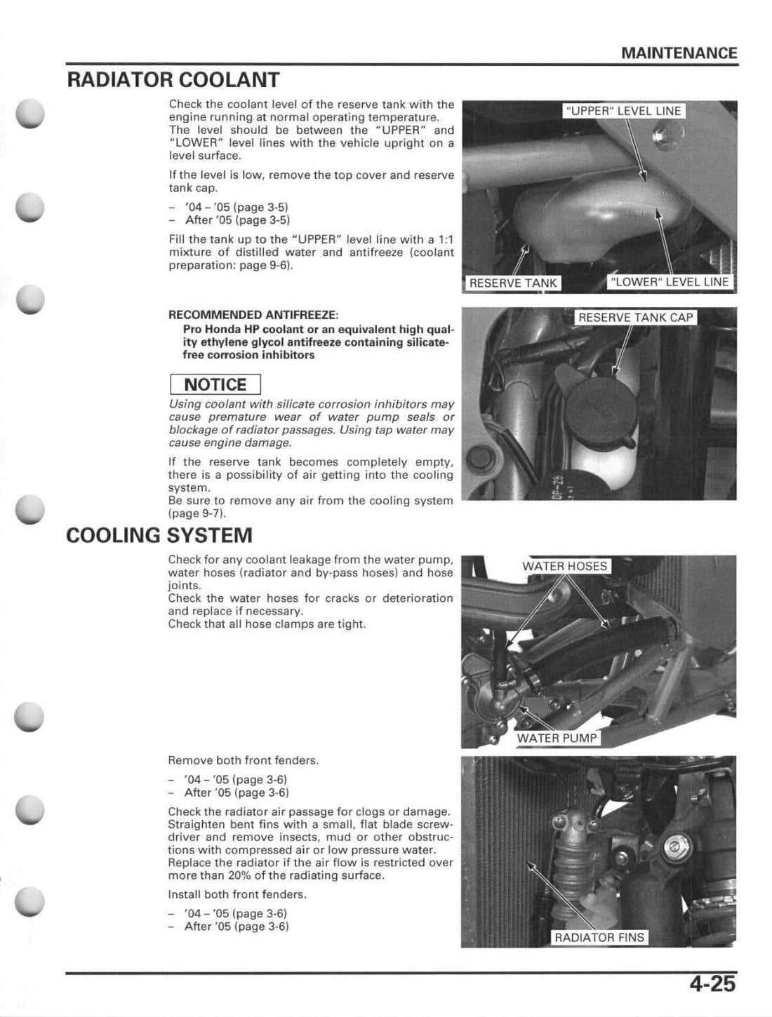 Honda TRX450R 2004-2014 service manual - page 99