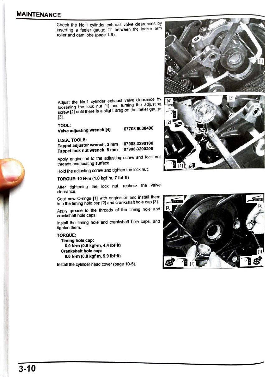 Rebel 1100 maintenance valve clearance procedure