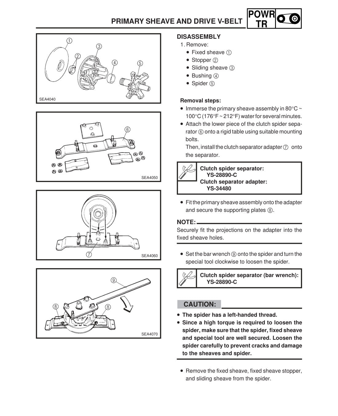 Yamaha VX600 SX600 MM600 VT600 service manual - page 102