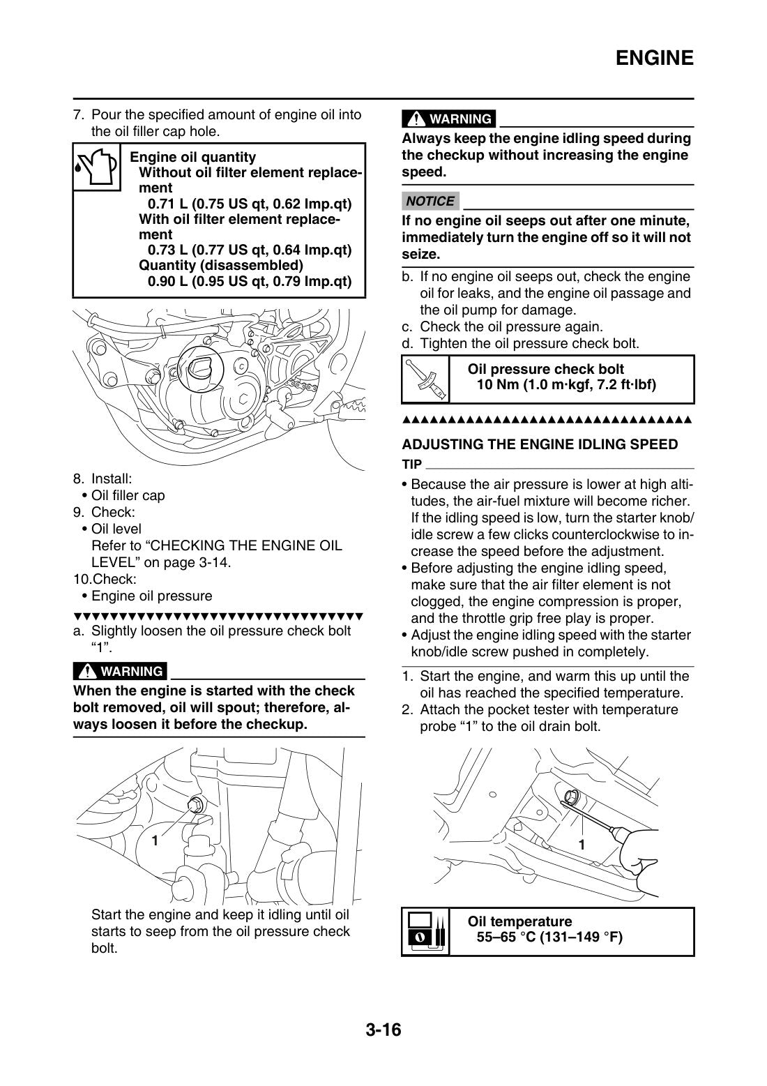 Yamaha YZ250F 2015 service manual - page 102