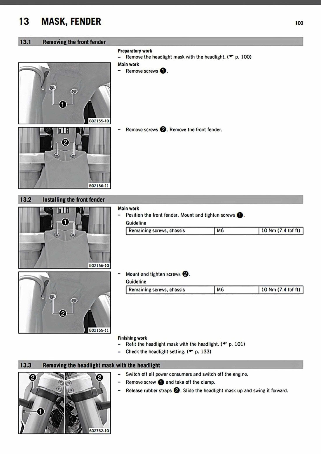 KTM 250 300 EXC 2016 service manual - page 102