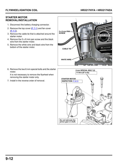 Honda HRX217 K6 service manual - page 103