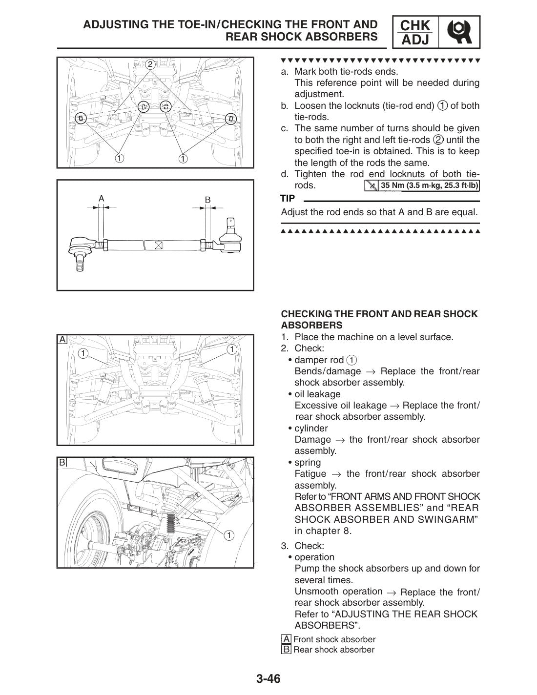 Yamaha Grizzly 300 2012 service manual - page 104