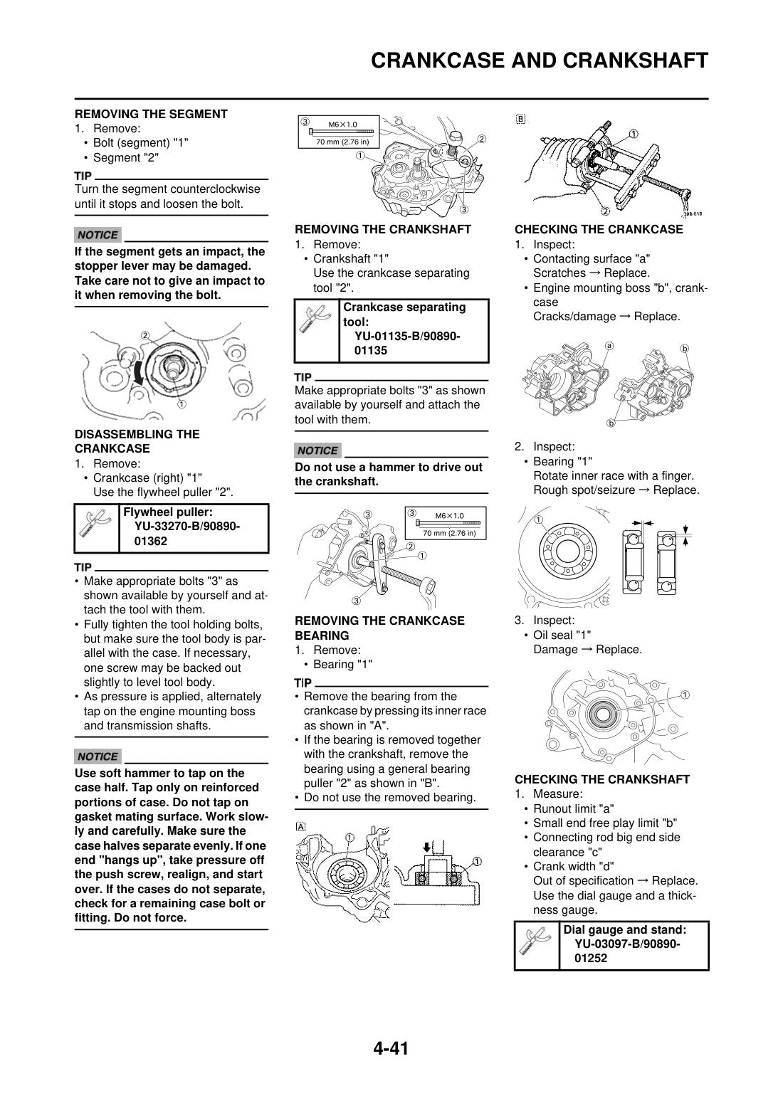 Yamaha YZ125 2015 service manual - page 104