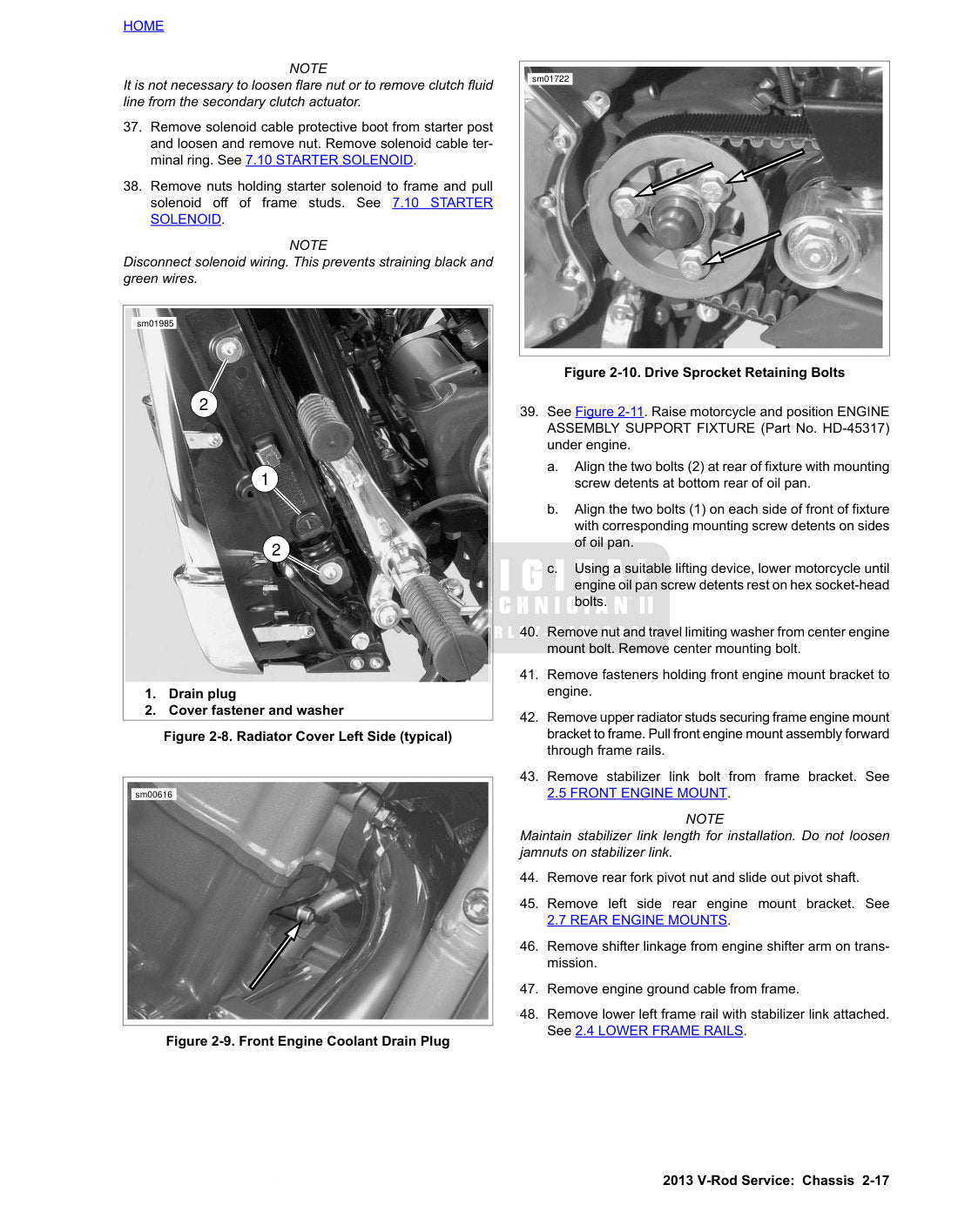 2013 Harley-Davidson V-Rod VRSC Motorcycle Service Manual - page 107