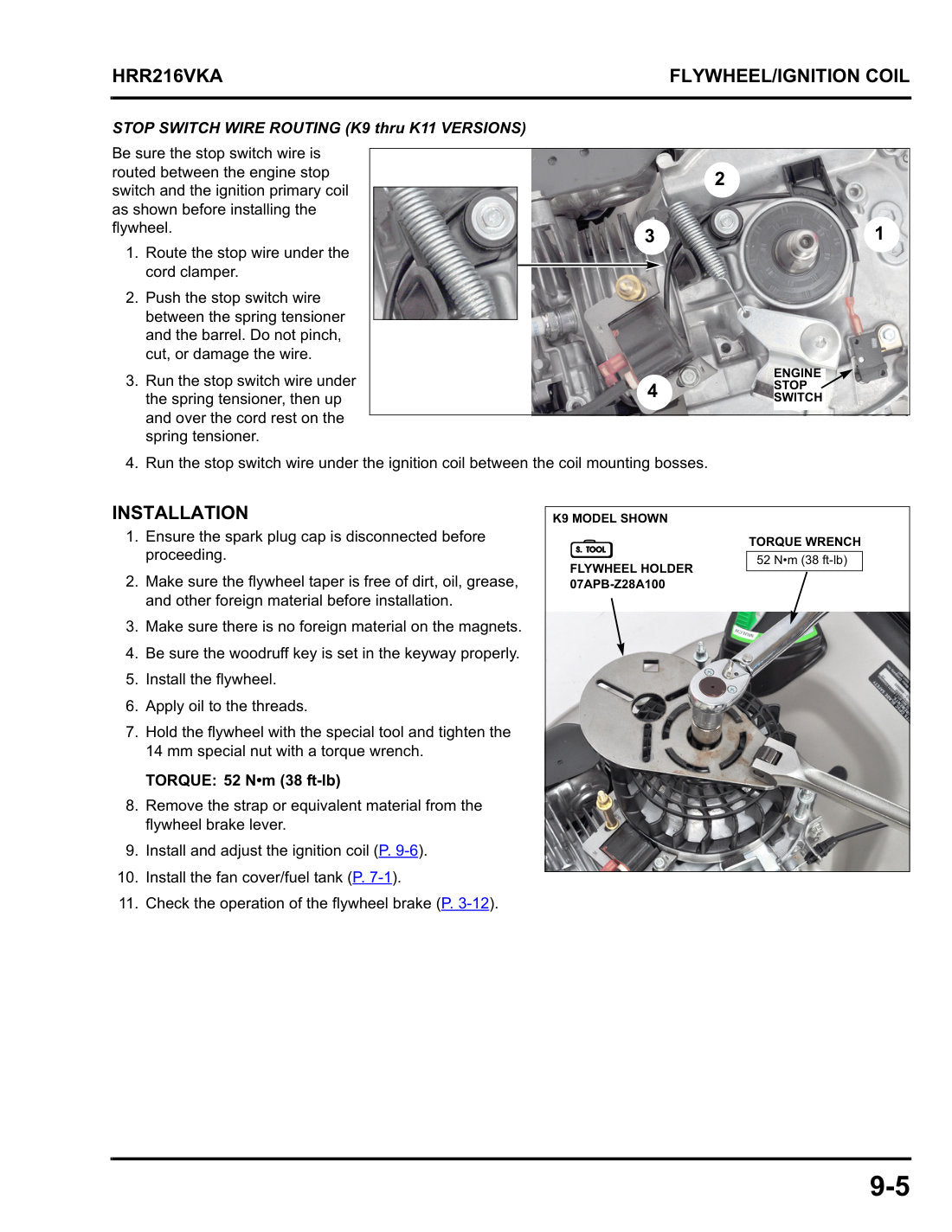 Honda HRR216 VKA service manual - page 108