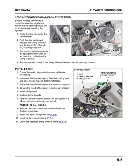 Honda HRR216 VKA service manual - page 108