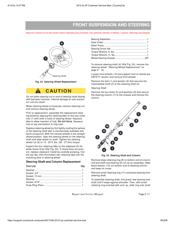 EZGO REFRESHER 1200 Golf Car Service Manual PDF | 2013-2016
