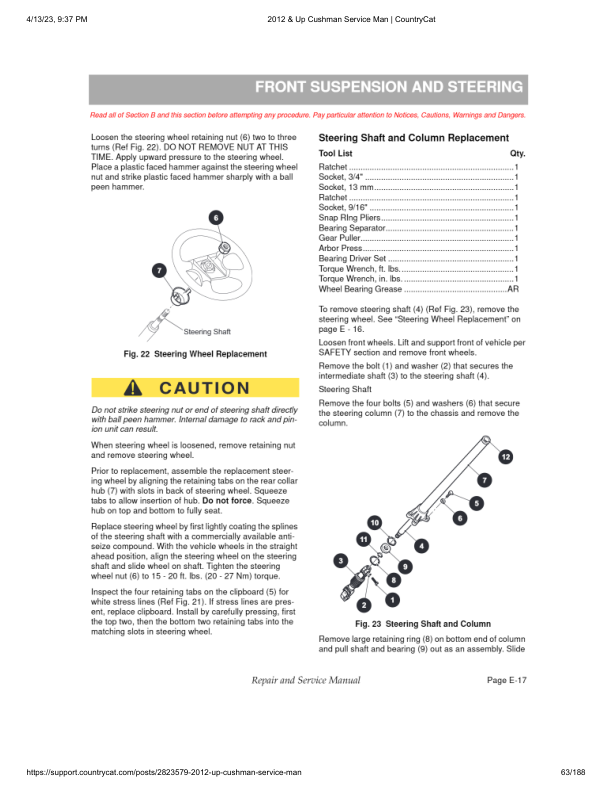 EZGO Hauler 1200X Golf Car Service Manual PDF | 2013-2016