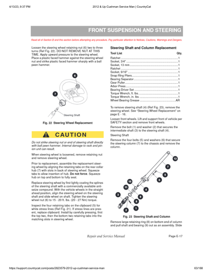 EZGO Hauler 1200X Golf Car Service Manual PDF | 2013-2016