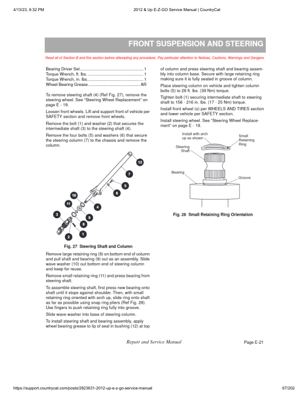 EZGO Express L6 S6 Golf Car Service Manual PDF | 2012-2015