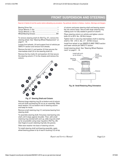 EZGO Express L6 S6 Golf Car Service Manual PDF | 2012-2015