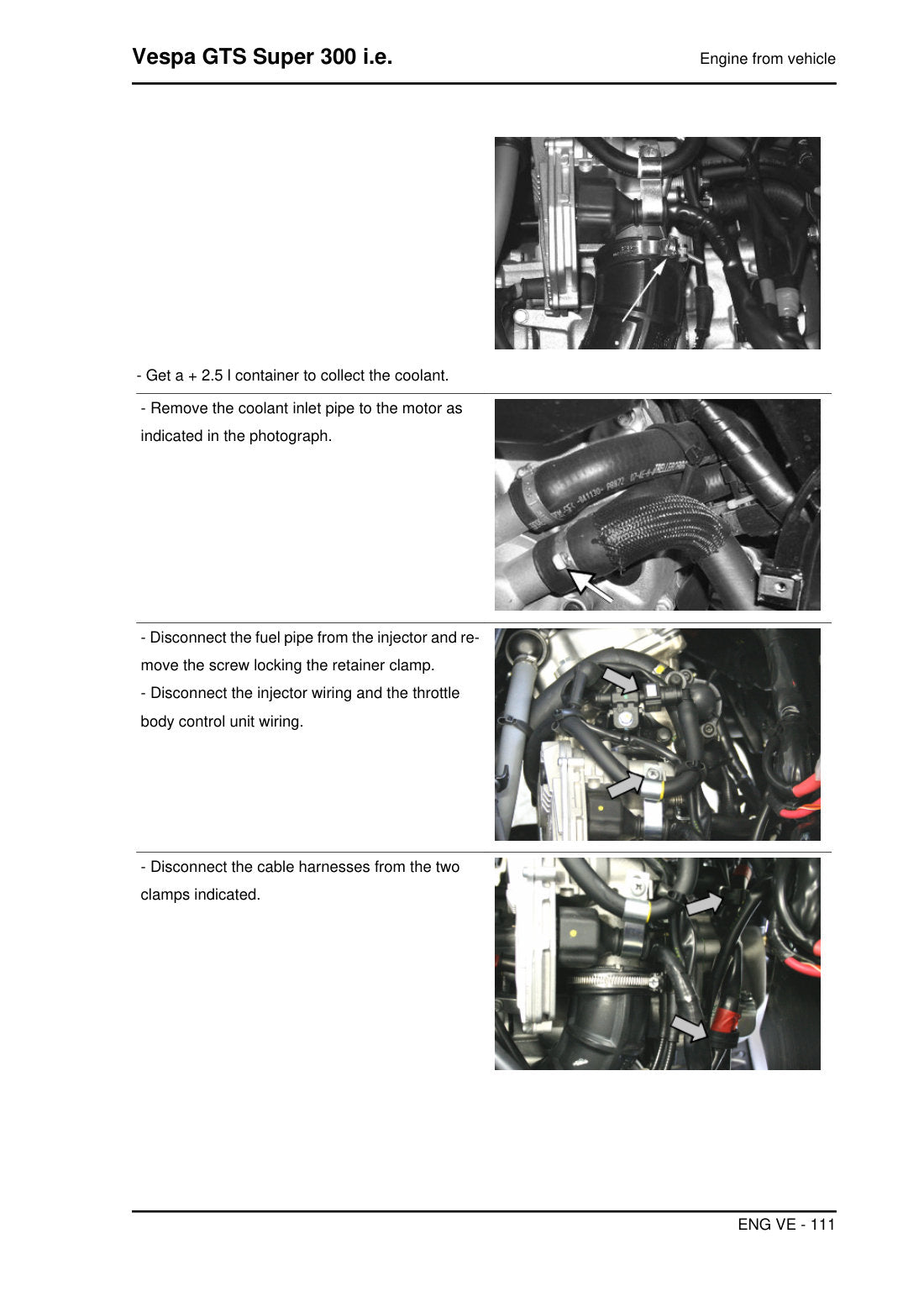 Vespa GTS 300 2015 service manual - page 111