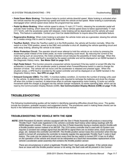 Club Car Precedent Electric Golf Cart Service Manual 2009-2011 - page 115