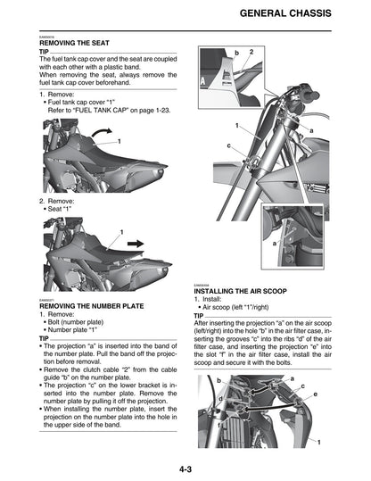 Yamaha YZ450F 2021 service manual - page 117