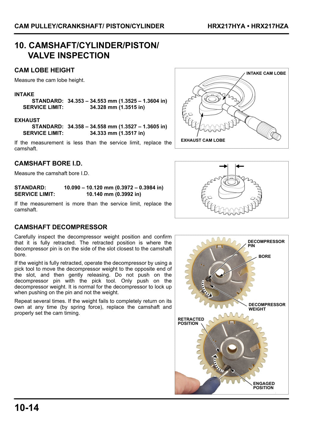 Honda HRX217 K6 service manual - page 119