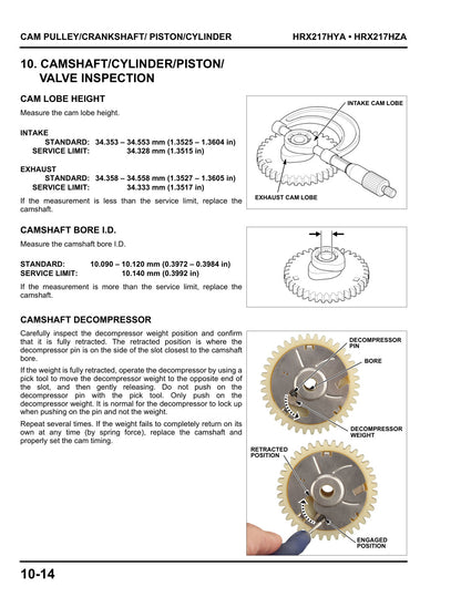 Honda HRX217 K6 service manual - page 119