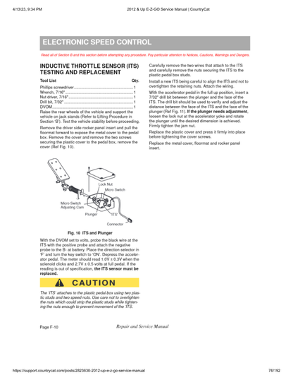 EZGO Express L4 S4 Golf Car Service Manual PDF | 2012-2015