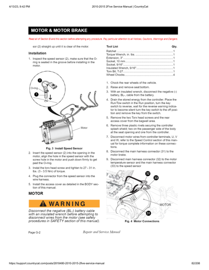 EZGO 2Five Golf Car Service Manual PDF | 2010-2015