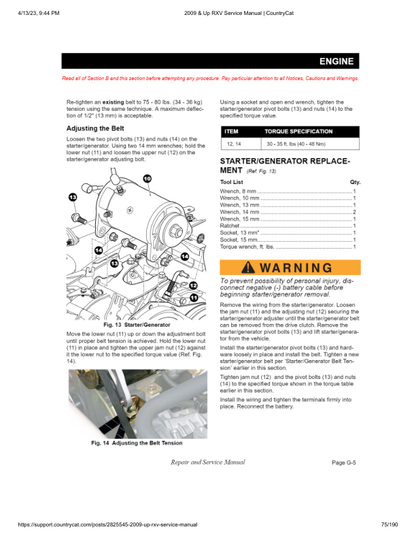 EZGO RXV Golf Car Rxv Freedom Rxv Shuttle 2+2 Service Manual PDF | 2009-2013