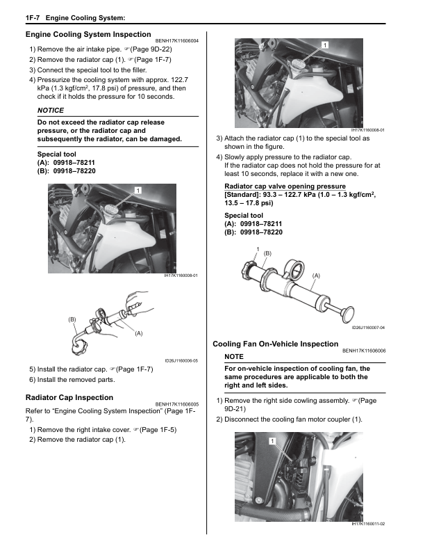 Manual de servicio de la motocicleta Suzuki GSX-R1000 | 2017-2022 GSXR1000