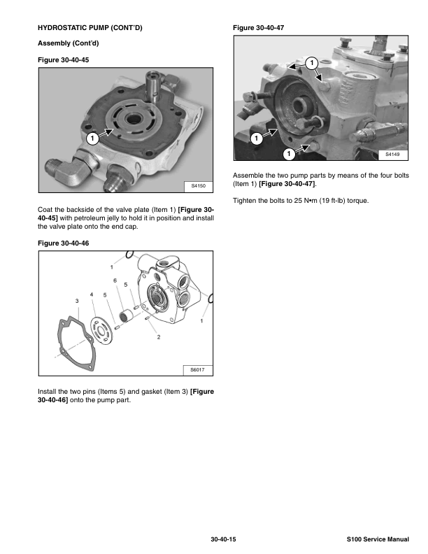 Bobcat S100 Skid Steer Loader Service Manual PDF