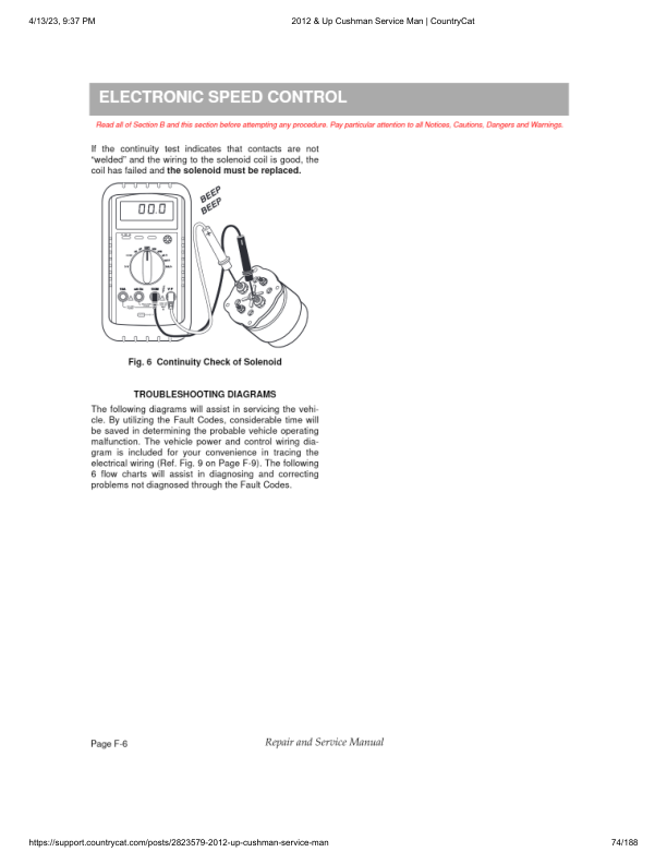 EZGO Hauler 1200X Golf Car Service Manual PDF | 2013-2016