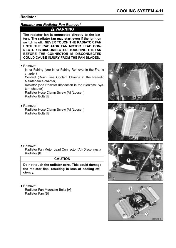 Manuale di servizio moto Kawasaki Ninja 250R | 2008-2012