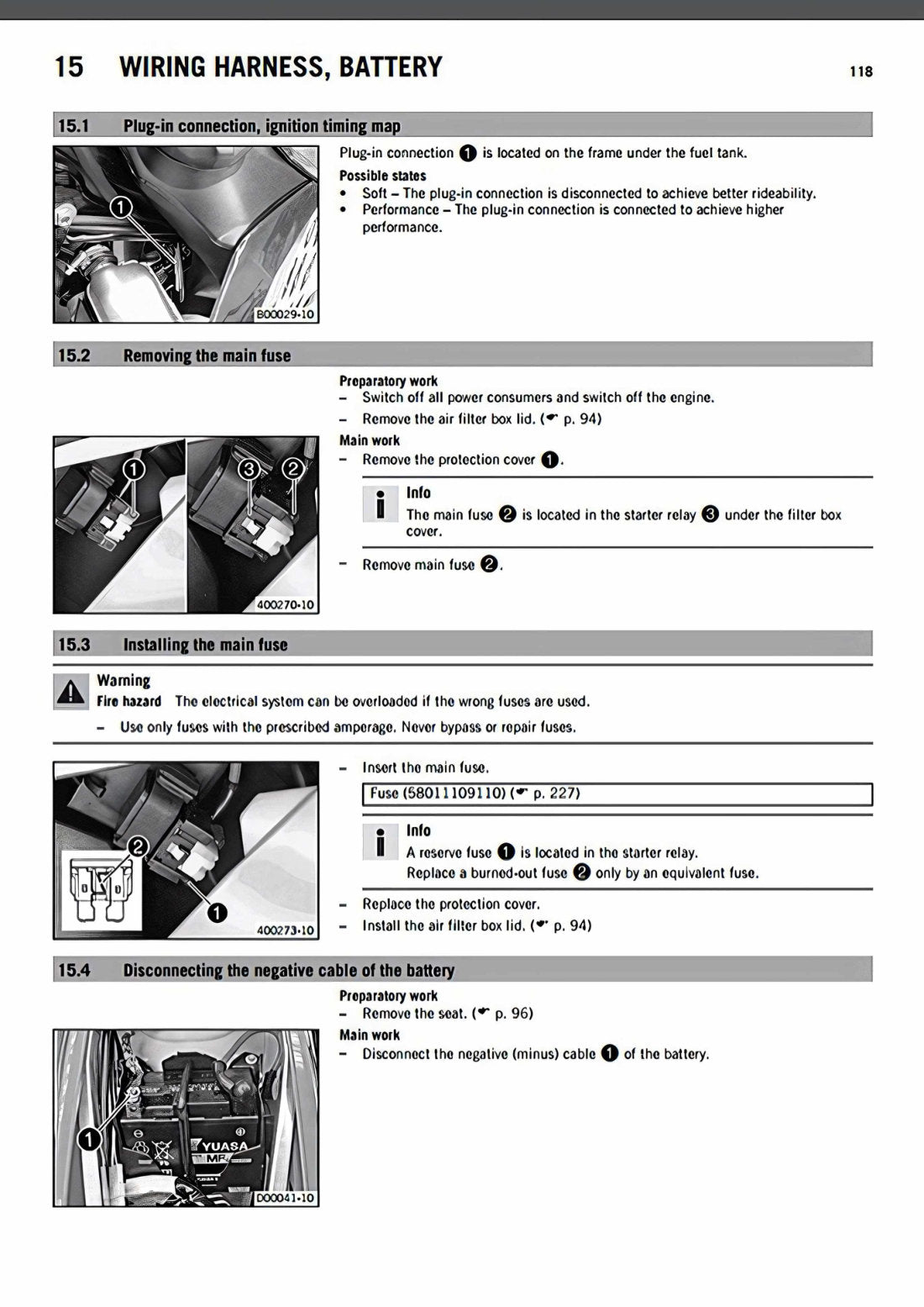 KTM 250 300 EXC 2016 service manual - page 120