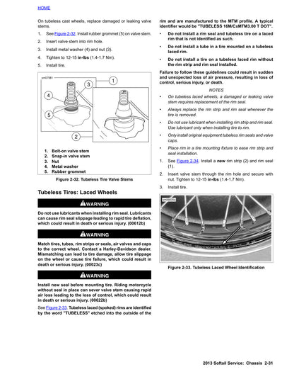 2013 Harley-Davidson Softail Service & Electrical Diagnostic Manual - page 121