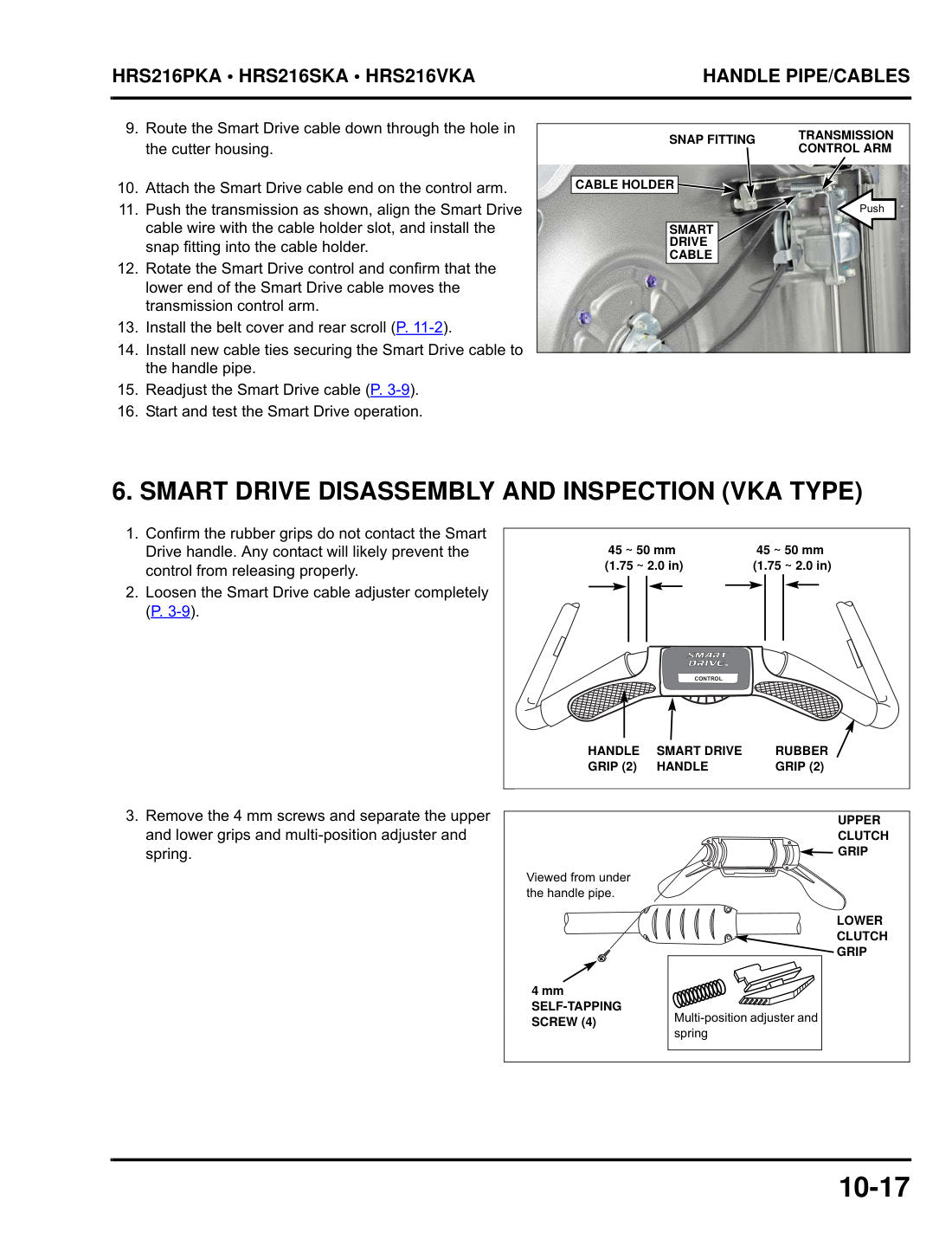 Honda HRS216 PKA service manual - page 122