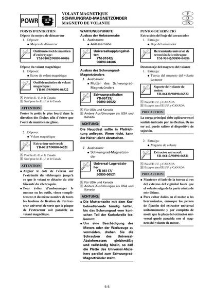 Yamaha F20A F25A Outboard service manual - page 123