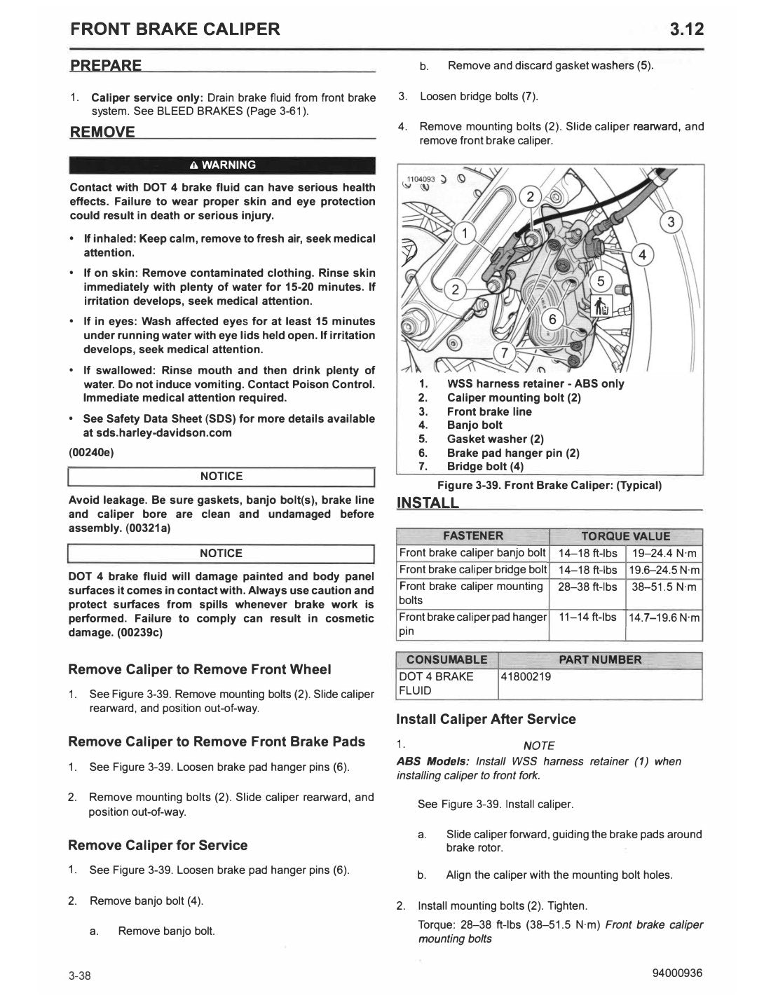2022 Harley-Davidson Softail Motorcycle Service Manual - page 126