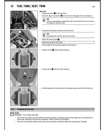 KTM 250 SX-F 2016 service manual - page 126