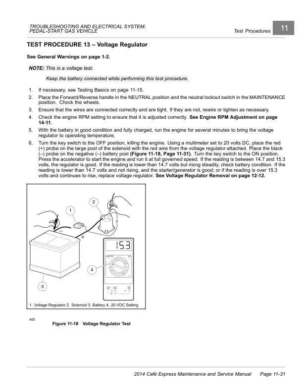 Club Car Cafe Express Golf Cart Service Manual PDF | 2014-2017