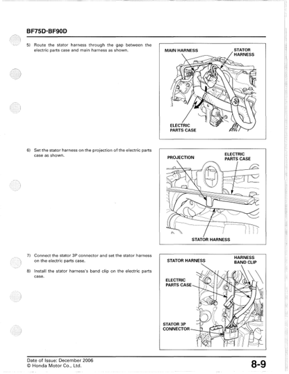 Manuel d’entretien des moteurs hors-bord Honda BF75D BF90D PDF | 2006-2011