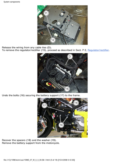 Manual de servicio de motocicleta Ducati 1098S Superbike | 2007-2012