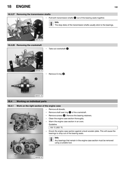 Husqvarna TE 250 300 Motorcycle Service Manual PDF | 2015-2020