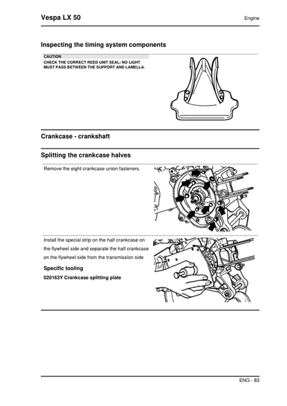Vespa LX 50 Scooter Service Manual PDF | 2007–2010