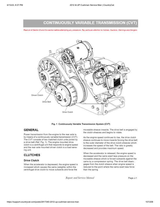 EZGO REFRESHER 1200 Golf Car Service Manual PDF | 2013-2016